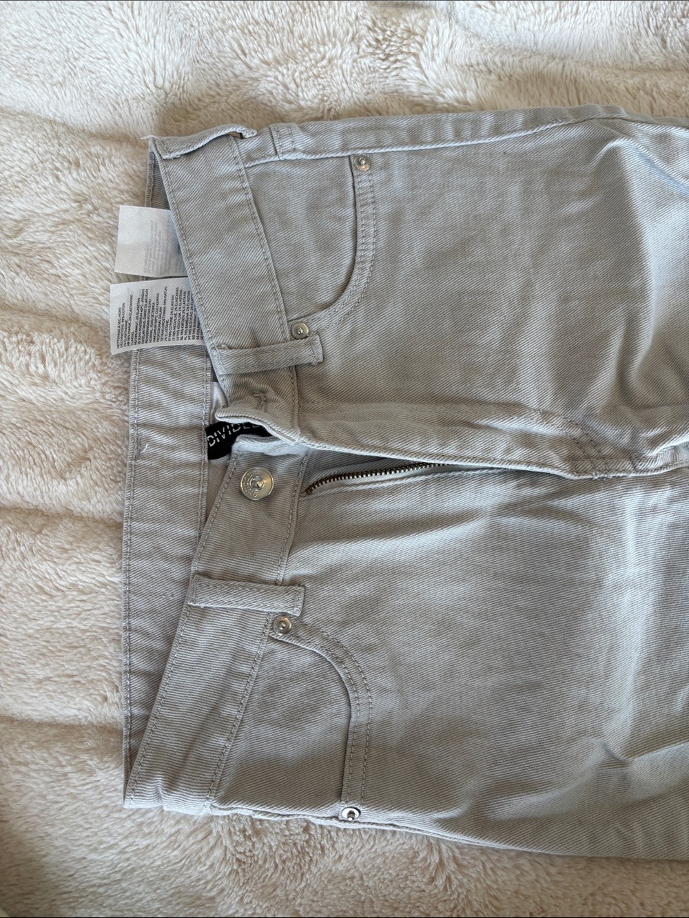 Divided Women's Wide Leg Jeans in Light Gray